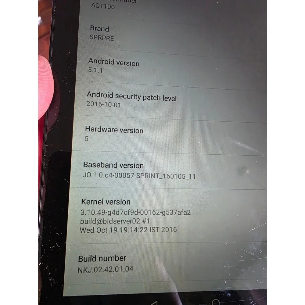 Sprint Slate 8 Tablet AQT100 16GB Black Android 4G LTE WiFi 8 inch Screen‎